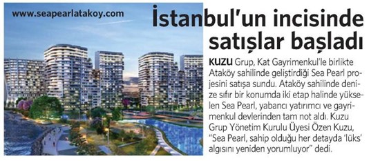  Vatan- İstanbul’un İncisinde Satışlar Başladı