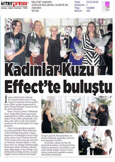  Milliyet Ankara- Kadınlar Kuzu Effect’de buluştu
